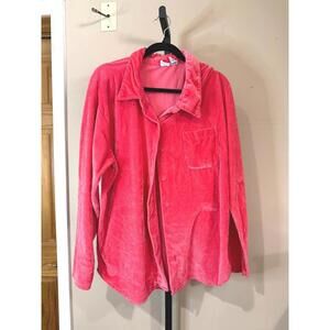 Pink Long Sleeve Button-Up Shirt Sostanza XL 90s